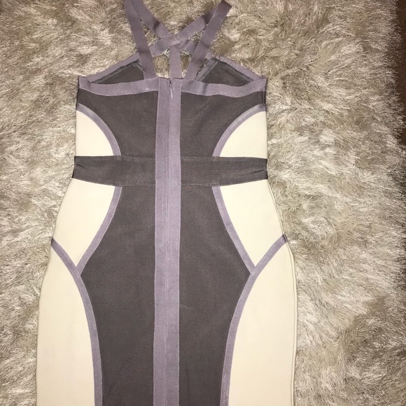 Grey Cross chest bandage dress - Picture 7 of 7